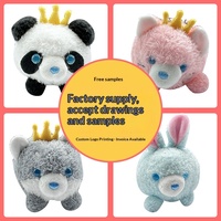 Porte-clés en peluche panda personnalisé avec rembourrage en coton PP, adorable mini poupée en peluche, taille 31cm-50cm