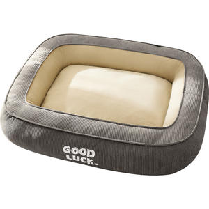 บ้านสัตว์เลี้ยงสำหรับสุนัขและแมวขนาดใหญ่ รุ่นใหม่ หนานุ่ม ยกสูงขึ้น ผ้าวาฟเฟิล อุ่นสบายทุกฤดู ไม่ต้องประกอบ นำเข้าจากต่างประเทศ - Product Image 5