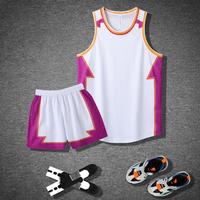 Uniforme de Baloncesto Personalizado sin Mangas, de una Sola Capa, 100% Poliéster, de Secado Rápido y Transpirable, para Hombre y Jóvenes, Uniforme Deportivo en Blanco para Equipos
