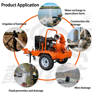 Grote capaciteit diesel aangedreven intelligente besturing landbouw irrigatiepomp mobiele drainagepomp - Product Image 4