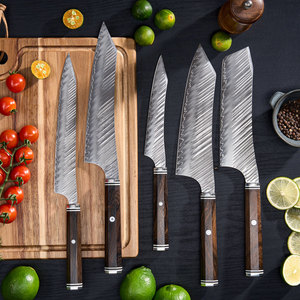 Nuovo coltello da cucina VG10 lama in acciaio ad alto tenore di carbonio forgiato manico in legno coltelli piccoli da cucina coltello per filetto giapponese personalizzato - Product Image 6