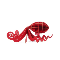 CUPUZ Puzzle en papier 3D Pieuvre Maîtresse des Disguises Décoration de bureau Jouet artisanal fait main pour les magasins de jouets et de cadeaux