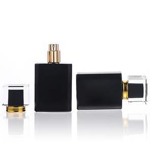Atomizador de Perfume de Vidrio de 100 ml, Botella de Spray de Perfume Vacía Negra para Hombres y Mujeres, Botella de Spray de Fragancia Portátil con Pulverizador de Niebla Fina - Product Image 2