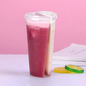 Hình trái tim PP chia ly trong 700ml với nắp có hiệu quả tốt cho đồ uống nóng và lạnh trong bán buôn - Product Image 1