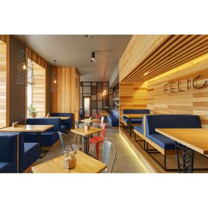ที่ไม่ซ้ำกันไม้ Dunkin โดนัทตู้โชว์เบเกอรี่เคาน์เตอร์เครปตู้ขาย - Product Image 6