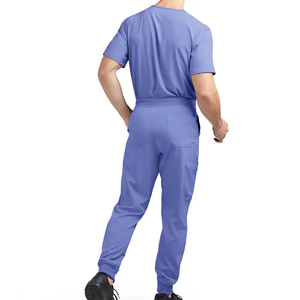 Tenues chirurgicales unisexes à manches courtes, confortables, imprimées, en spandex, pour médecins et infirmières - Modèle OEM - Product Image 3