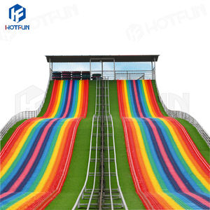 Toboggan Arc-en-ciel Sur Mesure, Fabricant Chinois, Certifié CE, Capacité 16 Personnes, Pour Parcs d'Attractions Extérieurs et Sites Scéniques HOTFUN - Product Image 1