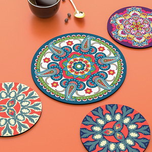 Mignon haute esthétique résistant à la chaleur tapis <span class=keywords><strong>de</strong></span> <span class=keywords><strong>Table</strong></span> en caoutchouc napperons pour manger tasse à thé assiette légumes isolé plante mariages - Product Image 5