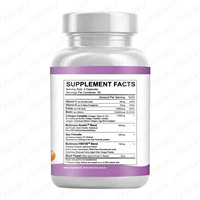 Capsules de complément alimentaire tout-en-un OEM en promotion : Collagène, Biotine, Kératine, Acide Hyaluronique pour la santé des cheveux, de la peau et des ongles