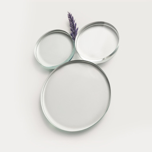 Plaque ronde en verre borosilicate <span class=keywords><strong>Pyrex</strong></span> poli transparent pour instruments et cuisine - Product Image 4