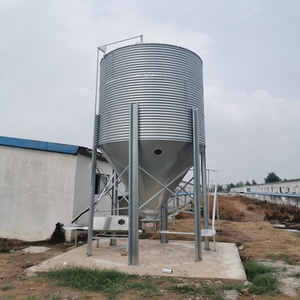 Silo <span class=keywords><strong>de</strong></span> <span class=keywords><strong>stockage</strong></span> d'aliments <span class=keywords><strong>pour</strong></span> volailles et porcs en acier, avec trémie inférieure - Product Image 3