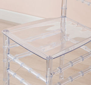 Chaises Chiavari modernes en acrylique transparent pour réceptions de mariage, utilisation en extérieur et en salon, design minimaliste, mobilier de <span class=keywords><strong>salle</strong></span> à manger commercial - Product Image 5
