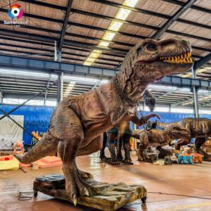 Modèles de dinosaures animatroniques grandeur nature Animatronics d'extérieur blessés Tyrannosaurus <span class=keywords><strong>Rex</strong></span> pour Dinosaur Park et <span class=keywords><strong>Jurassic</strong></span> Park - Product Image 6