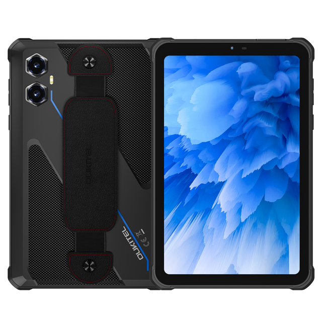 RT3 Plus Rugged Tablet PC Mini Size Android 15 Big Battery 11000mAh 4+128GB 8 Inch Display Support NFC Waterproof Pad