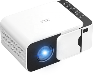 โปรเจคเตอร์พกพาสำหรับโฮมเธียเตอร์ ระบบ Android 13 รุ่น T5 Mini ความละเอียด 720p รอ<span class=keywords><strong>ง</strong></span>รับ 4K ฉายภาพระยะใกล้ พร้อม WiFi Mirroring HD LED 150ANSI ราคาโร<span class=keywords><strong>ง</strong></span><span class=keywords><strong>ง</strong></span>าน - Product Image 1