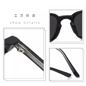 Lunettes <span class=keywords><strong>de</strong></span> <span class=keywords><strong>soleil</strong></span> unisexe uv 400, lunettes <span class=keywords><strong>de</strong></span> <span class=keywords><strong>marque</strong></span> coréennes avec logo personnalisé, dégradé <span class=keywords><strong>de</strong></span> pêche, pour hommes et femmes, 2022 - Product Image 4