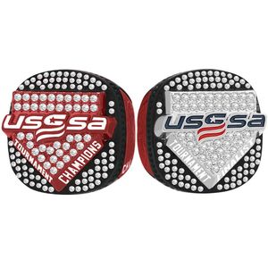 Anillo personalizable USSA para todos los deportes, anillos <span class=keywords><strong>de</strong></span> campeonato <span class=keywords><strong>de</strong></span> béisbol, Softball, baloncesto, fútbol y Hockey, nombre personalizado - Product Image 1