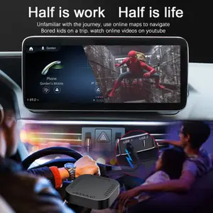 Andream-boîtier Smart CarPlay AI, Android 9.0, 4 go/64 go, lecteur multimédia, dongle USB intelligent, universel filaire/sans fil, pour voiture, dernier modèle