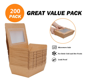 Daypack Embalaje personalizado Comida para llevar Cajas de papel para aperitivos Ensalada Pollo frito y patatas fritas Fideos <span class=keywords><strong>Hambur</strong></span> Fiambreras de papel - Product Image 4