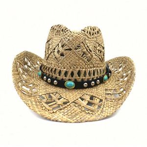 New Style Comfortable Natural Hollow Cowboy Feather <b>Hat</b> Mexican Sun <b>Hat</b> <b>for</b> Four Seasons Travel Party Sports Fishing Business - Product Image 2