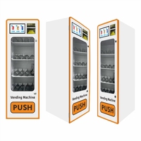 Distributeur automatique mural extérieur standard européen en métal avec écran tactile, multiples méthodes de paiement, surveillance à distance et SDK activé