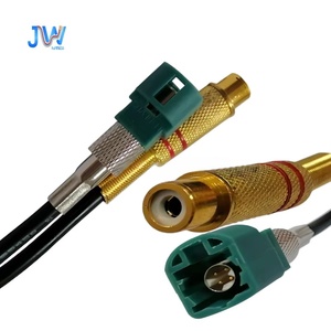 Cabo Automotivo com Núcleo de Cobre e Revestimento de PVC, Classificação IP68, Chicote de Fiação Fakra Macho para RCA Fêmea para Conversão de Vídeo de Câmera de Ré Automotiva - Product Image 2