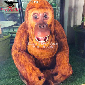 Hot Sale Vivid Animal Model Life Size Animatronic Animal <strong>Gorilla</strong> Sculpture - Product Image 6