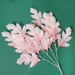 Flores y Plantas Artificiales Decorativas <span class=keywords><strong>de</strong></span> Seda Baratas al por Mayor para Bodas y Decoración del Hogar con Hojas Grandes <span class=keywords><strong>de</strong></span> Roble, <span class=keywords><strong>Árbol</strong></span> <span class=keywords><strong>de</strong></span> Roble <span class=keywords><strong>de</strong></span> 3 Ramas - Product Image 6