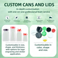 Bocaux à épices en plastique vides à prix d'usine, bouteilles transparentes pour assaisonnements, pots à épices avec couvercle double ouverture et doseur