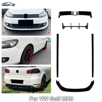 Kit carrosserie AMP-Z pour Volkswagen VW Golf MK6 : Lame de pare-chocs avant et arrière, séparateur, jupes latérales, aileron arrière, diffuseur