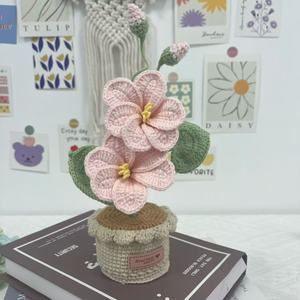 Fleur de Clematis en Crochet Faite à la Main, Fleur de Chiffonier en Crochet, Fleurs de Tung, Décoration d'Intérieur, Cadeau Fête des Mères - Product Image 3
