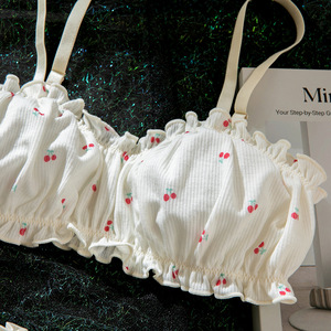 Nuevo Conjunto de Lencería con Estampado Floral y Estilo Fruncido, Sexy y Elegante con Volantes - Product Image 4