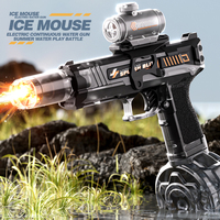 Jouets de tir MILI, pistolet à eau électrique puissant UZI, jouets lumineux, silencieux lumineux, pistolet à eau automatique pour enfants