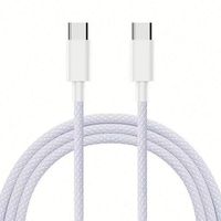 Câbles de données Type C rapides 20W, câble de charge en matériau tissé, Type C vers Type C, câble professionnel