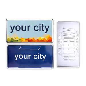 Autocollant de numéro de véhicule britannique et américain personnalisé le moins cher Plaque d'<span class=keywords><strong>immatriculation</strong></span> de voiture Souvenir de plaque d'<span class=keywords><strong>immatriculation</strong></span> de voiture - Product Image 6
