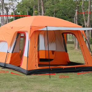 Tente Robuste Imperméable Familiale pour Randonnée Nature et <span class=keywords><strong>Camping</strong></span> Extérieur - Product Image 1