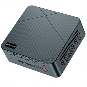 Mini PC BOSGAME E2 con AMD <span class=keywords><strong>Ryzen</strong></span> 5 <span class=keywords><strong>3500U</strong></span> (hasta 3.7GHz), 16GB DDR4, 512GB NVMe SSD, Pantalla Triple 4K a través de Doble USB-C, WiFi 5, BT 5.0 - Product Image 1
