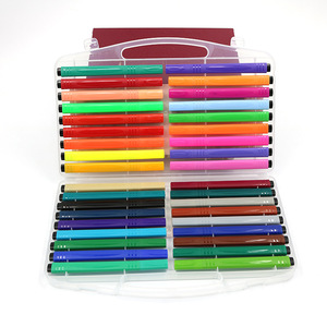 Retour à l'école, ensemble de stylos à eau triangulaires en plastique non toxique, stylo marqueur lavable à pointe en fibre personnalisé - Product Image 2