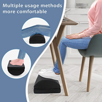 Repose-pieds PT OEM & ODM pour le bureau au travail Repose-pieds d'avion de voyage sous le bureau Repose-pieds réglable sous le bureau