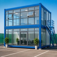 Casa Prefabricada Resistente al Viento y al Fuego, Estructura Ensamblada con Pernos, Instalación In Situ, Dormitorio para Trabajadores de Obras de Construcción