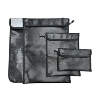 Sac de documents portable de grande capacité résistant aux hautes températures pochette ignifuge en fibre de verre étanche