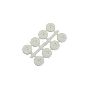 White <b>Home</b> <b>Appliance</b> <b>Rubber</b> SUB-CHAIR 25 mm Packaged in Blister of 8 Pieces - Product Image 2