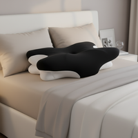 Oreiller cervical orthopédique en mousse à mémoire de forme JTY, motif papillon personnalisé, anti-ronflement, motifs marins unis, sommeil profond – Meilleure vente