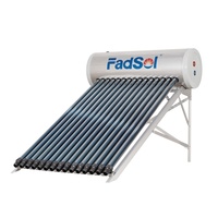 Système de chauffe-eau solaire pressurisé de 150 L pour la maison ou le commerce, chauffe-eau solaire pressurisé intégré certifié Solar Keymark