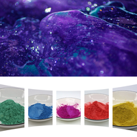 Poudre de Mica Chatoyante Naturelle Colorée Métallique Nacrée En Gros pour Artisanat en Résine