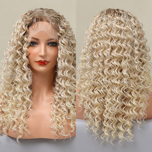 Pelucas de encaje frontal para mujer, pelo sintético largo estilo princesa <span class=keywords><strong>vikinga</strong></span> para fiesta de Cosplay - Product Image 3