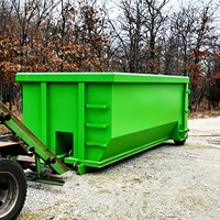 XINTUO XT1295 Conteneur de collecte de déchets écologiques à roulettes sans pollution de 10 à 40 yards pour zones touristiques, tri des déchets et recyclage
