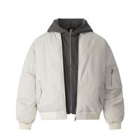 Veste bomber de baseball décontractée pour homme, style streetwear, épaisse, style américain, à capuche, en coton, motif cœur, hauts décontractés