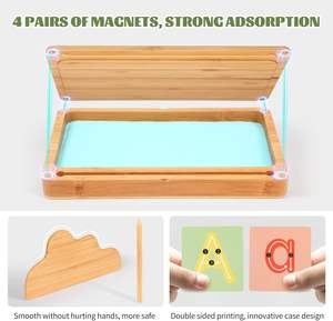 Wooden Montessori <b>Sand</b> Tray <b>Kids</b> Education Sensory Play Bin Activity Set <b>Sand</b> Activity Sensory Bin Toy Trays <b>for</b> Sensory Play - Product Image 2