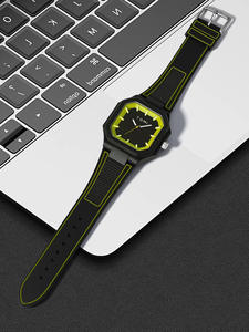 นาฬิกาข้อมือซิลิโคน Temi <span class=keywords><strong>TOMI</strong></span> รุ่น Cross-Border ตัวเรือนทรงเหลี่ยม ขนาด 42 มม. ระบบควอตซ์ กันน้ำ หน้าปัดขนาดใหญ่ สำหรับผู้ชายและผู้หญิง ขายส่ง รุ่น T023 - Product Image 5